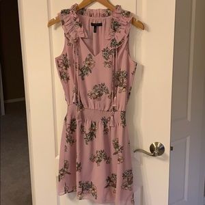 WHBM Pink Dress w Flowers